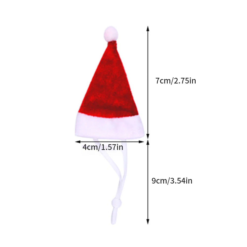 Hamster-Mütze, Nacktmull-Weihnachtsmütze, Rotkäppchen-Mütze, Lustige Kopfbedeckung für kleine Haustiere