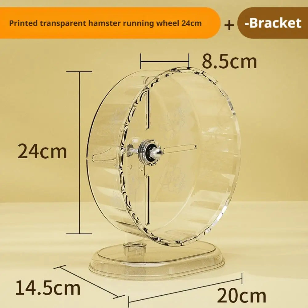 Silent Widened Transparent Running Wheel