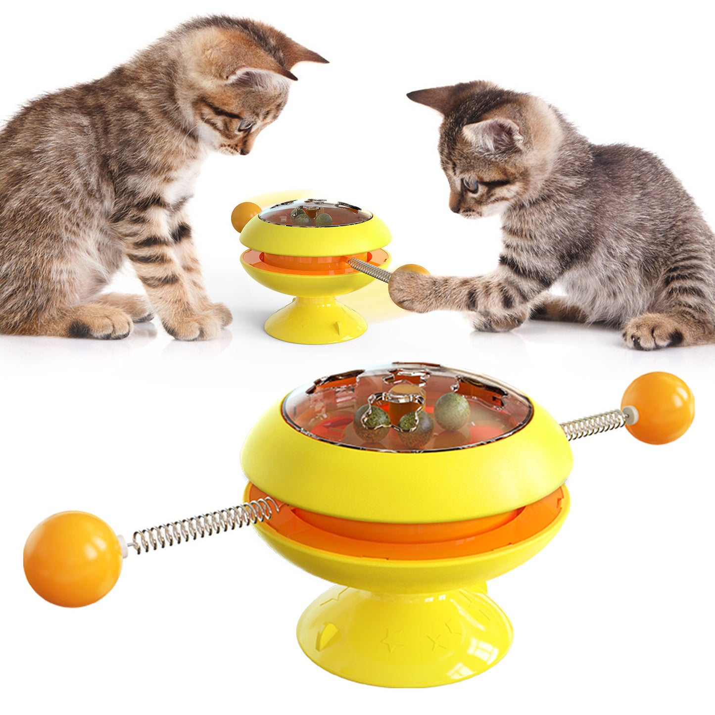 Catnip Interactive Training Rotatable Cat Toys