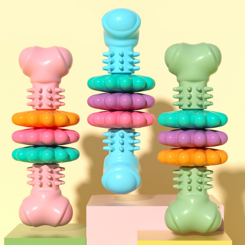 Indestructible TPR Bone Chewing Bite Resistant Teething Toys