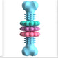 Indestructible TPR Bone Chewing Bite Resistant Teething Toys
