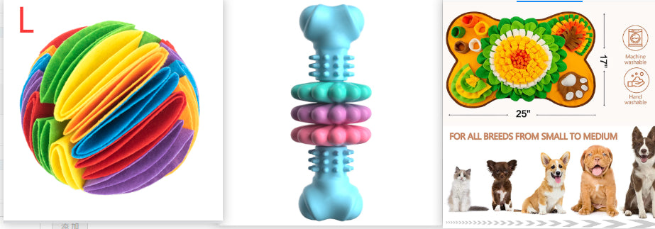 Indestructible TPR Bone Chewing Bite Resistant Teething Toys