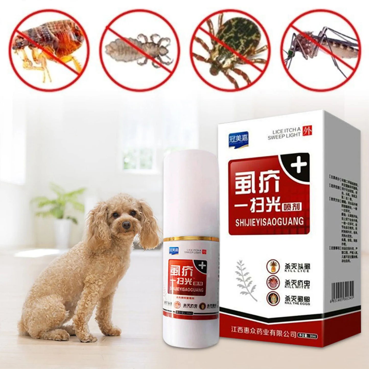 Anti-flea Flea Lice Insect Killer Insecticide Spray