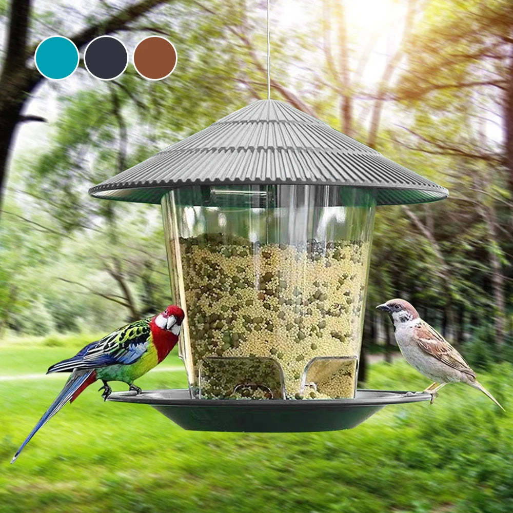 Automatic Foot Feeding Tool Outdoor Bird Feeder 