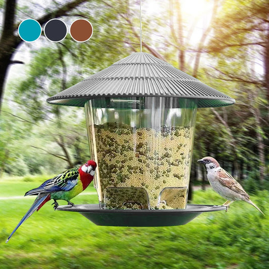Automatic Foot Feeding Tool Outdoor Bird Feeder 