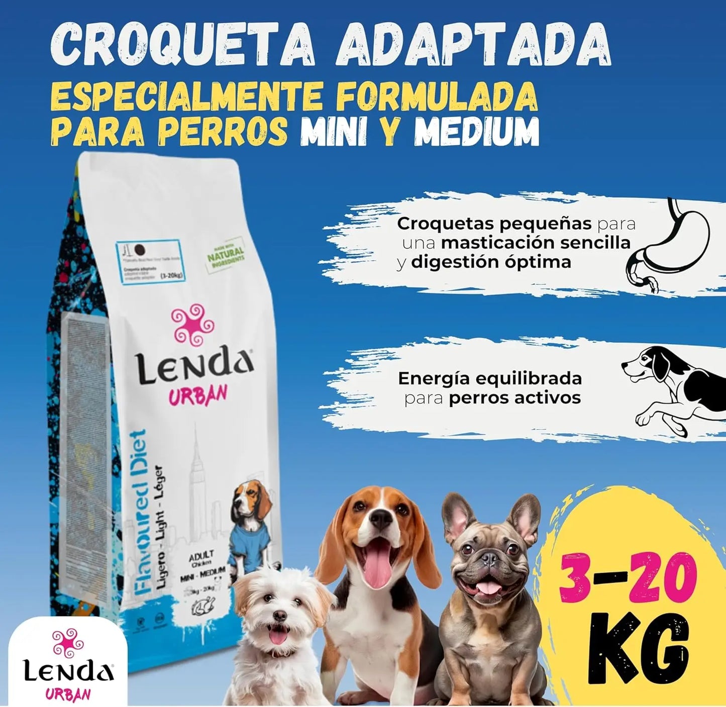 Lenda Urban Light - Natural Low-Calorie Dog Food
