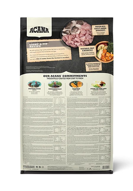 Acana High protein adult dog food