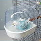 Hanging Transparent Bird Bath Cube