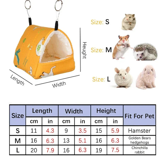 Print Mini Cage Rabbit Bird Bed