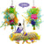 Colorful Bird Parrot Toy Set
