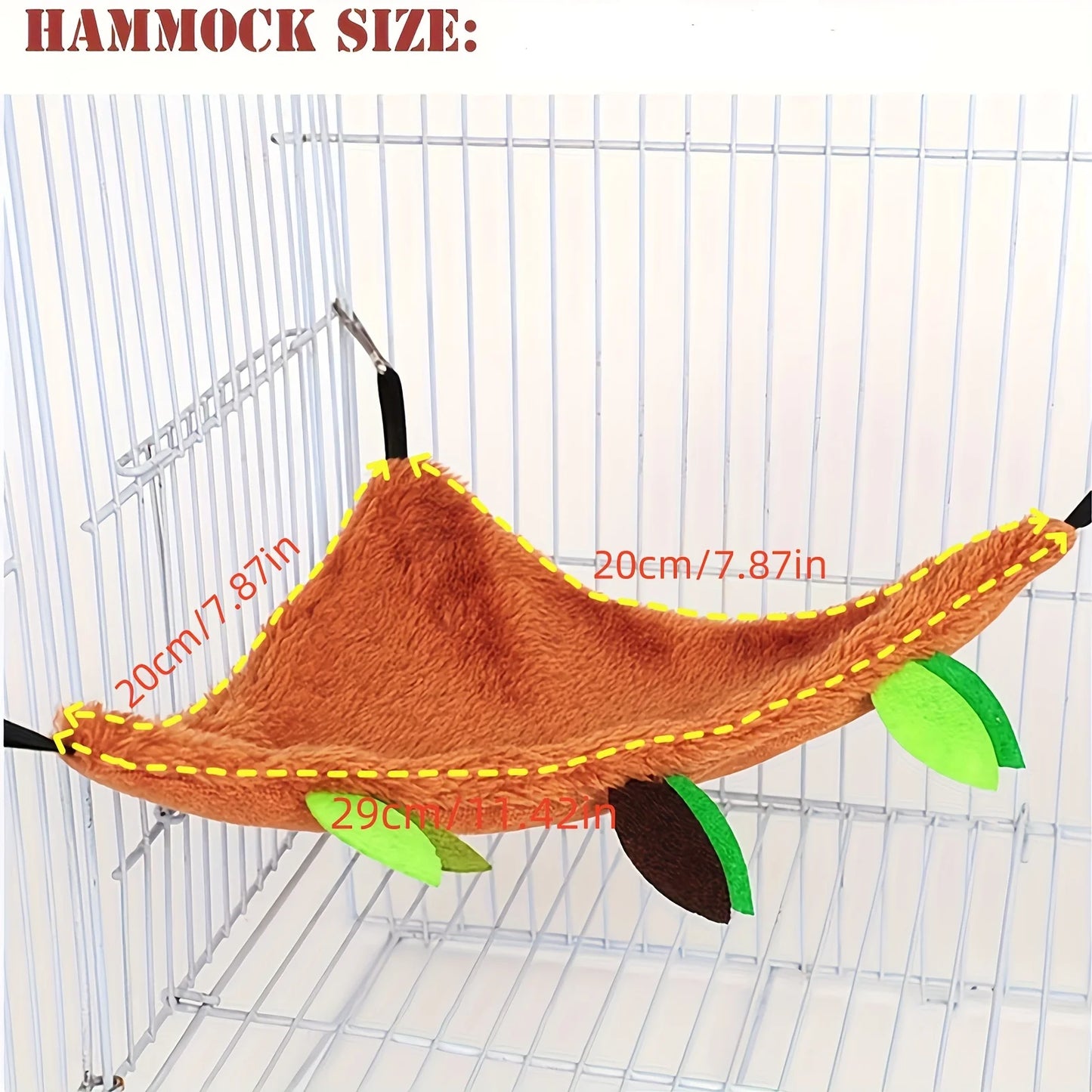 Rodent Plush Cotton Hamster Hammock Round Swing
