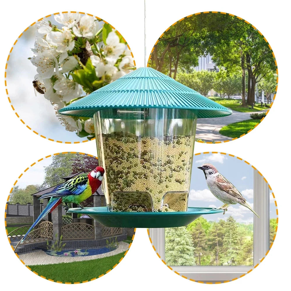 Automatic Foot Feeding Tool Outdoor Bird Feeder