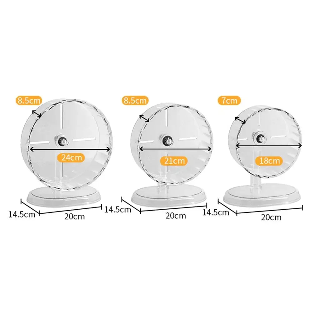 Silent Widened Transparent Running Wheel