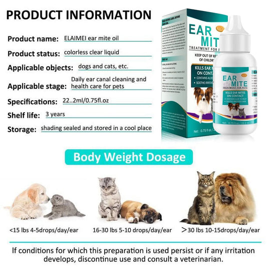 Cat Earmite Oil Ear Mitetreatment