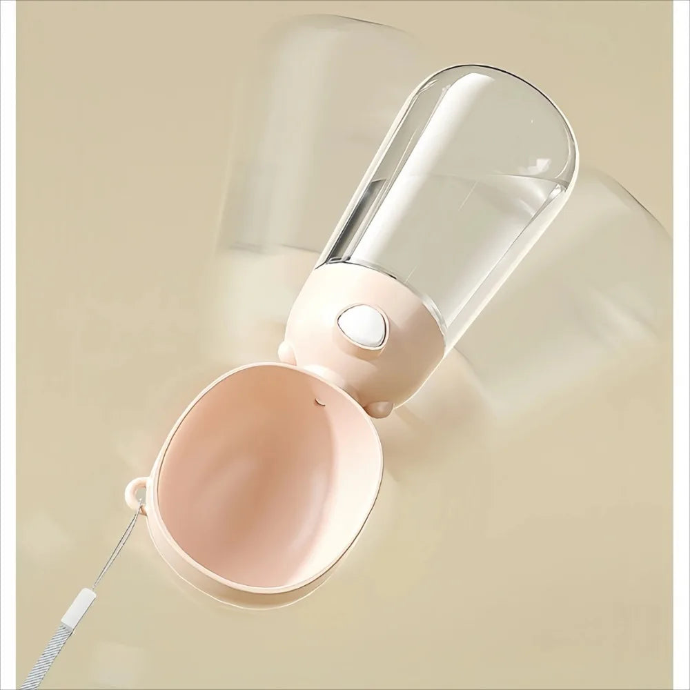 Portable Dog Water Bottle with Food Dispenser