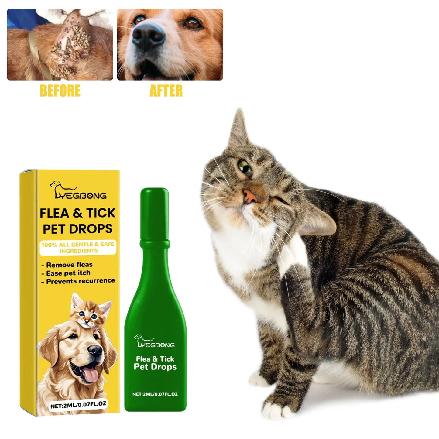 Fast-Acting Flea & Tick Treatment Drops