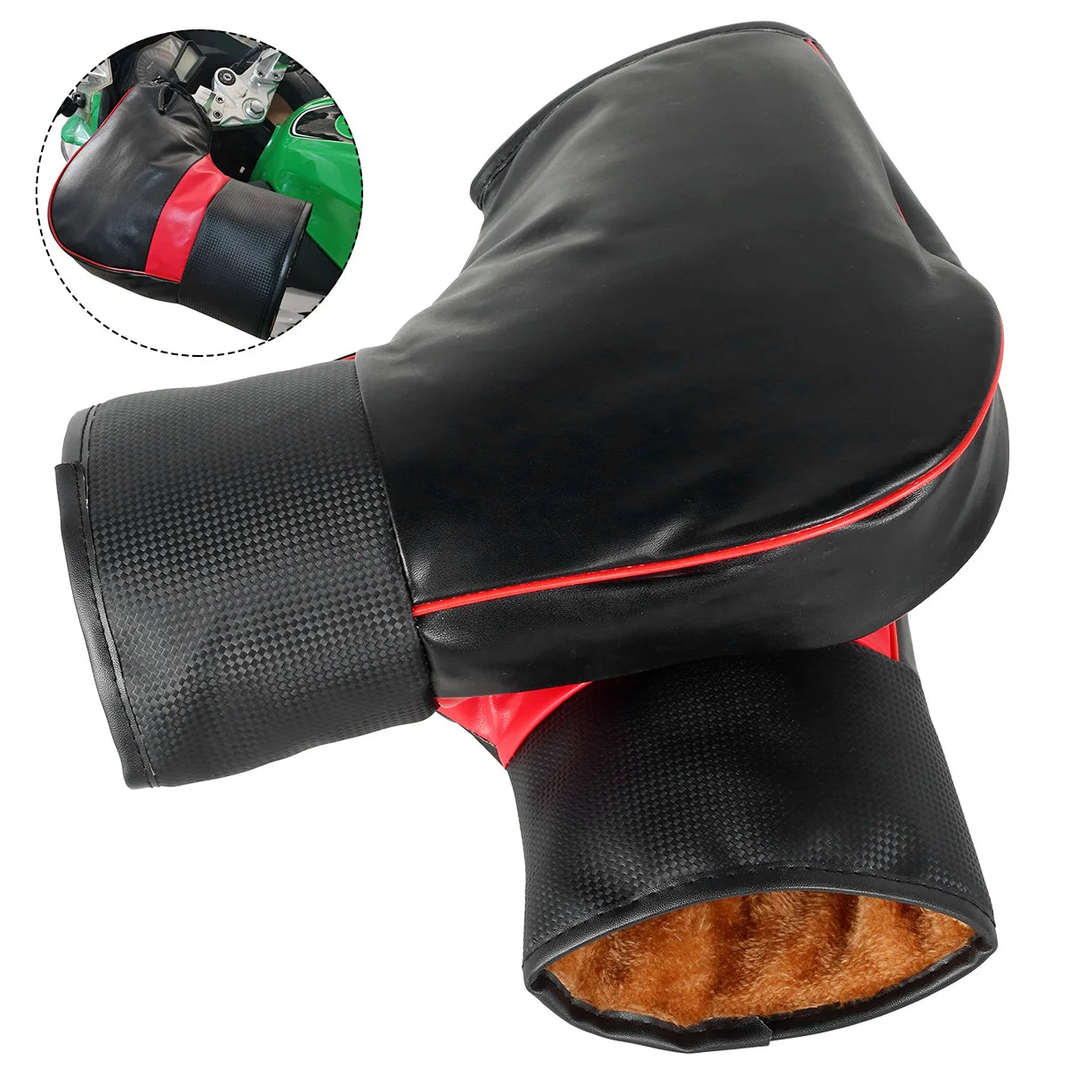 1Pair Motorcycle Handlebar Muffs Protective