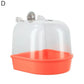 Hanging Transparent Bird Bath Cube