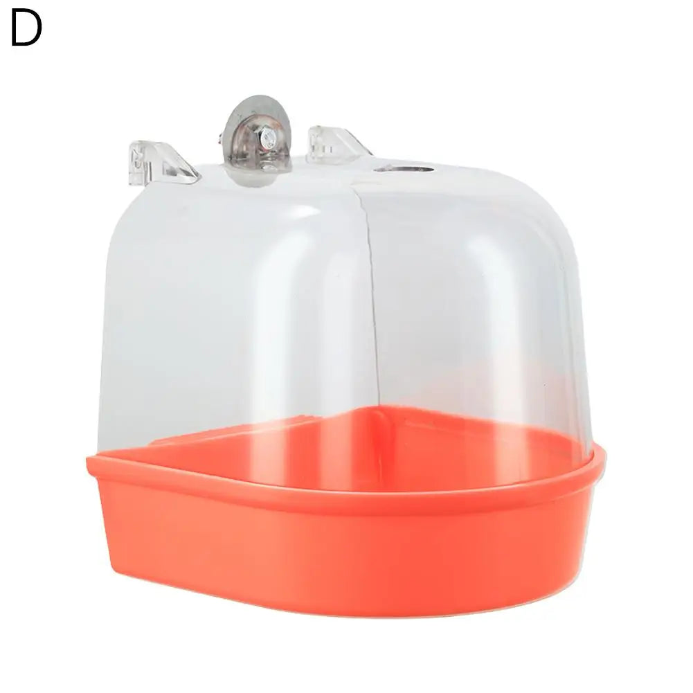 Hanging Transparent Bird Bath Cube