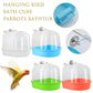 Hanging Transparent Bird Bath Cube
