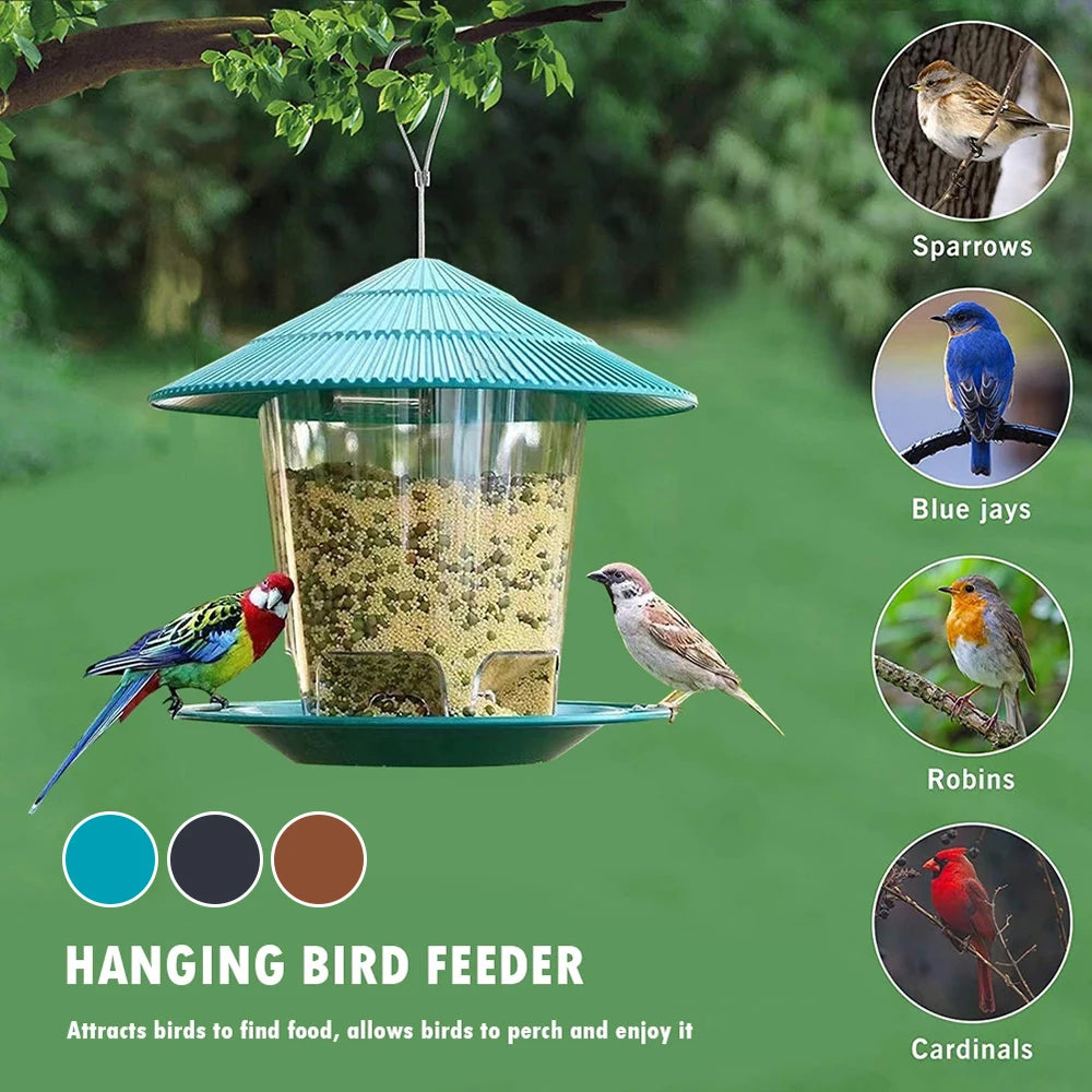 Automatic Foot Feeding Tool Outdoor Bird Feeder