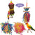 Colorful Bird Parrot Toy Set