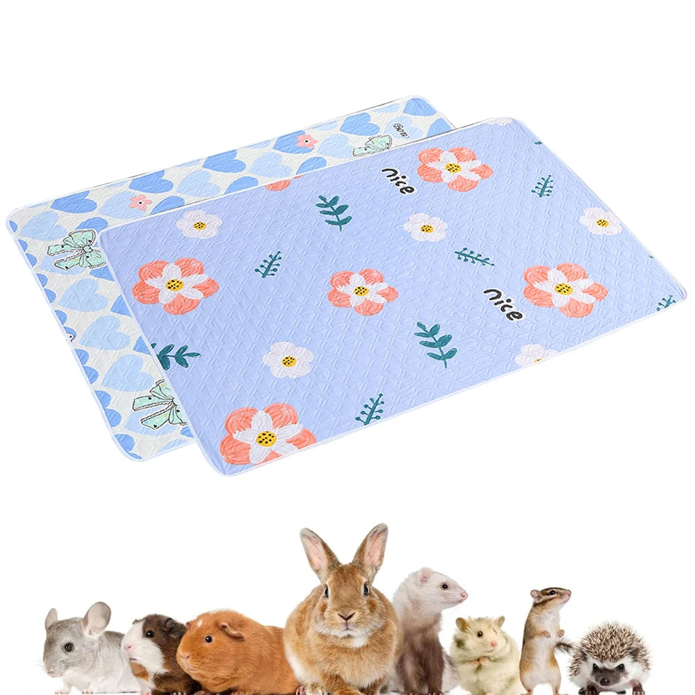 Print Guinea Pig Pee Pad Reusable Cage Liner Mats