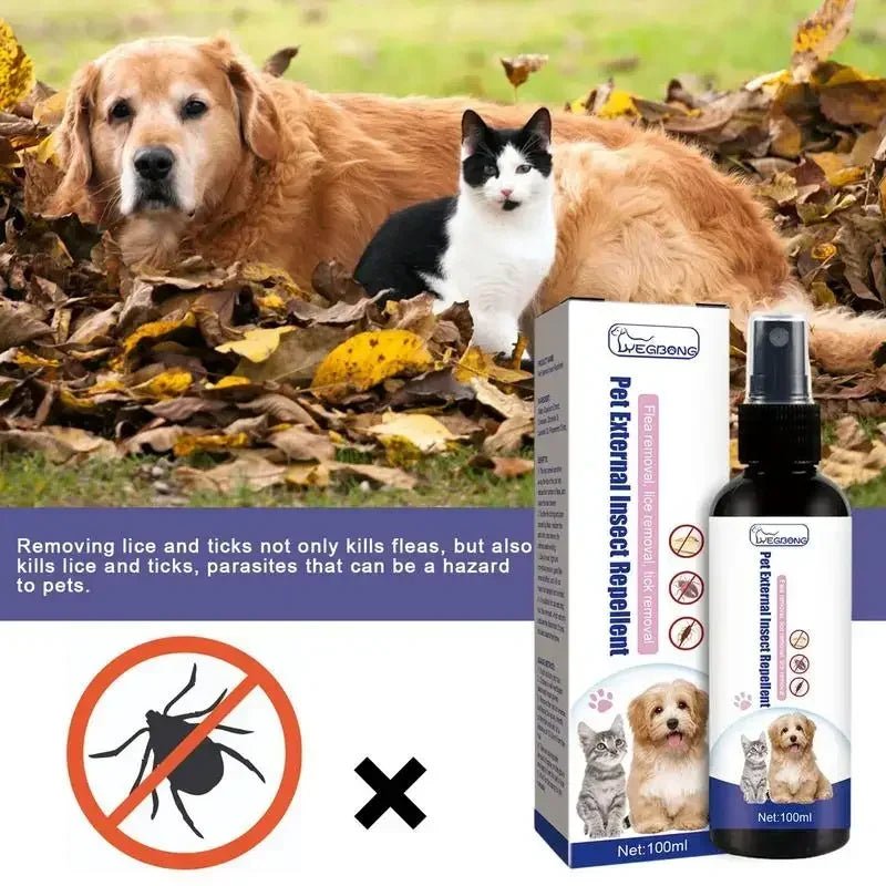 100ml Insectcide Lice Insect Remover Spray Flea Drops