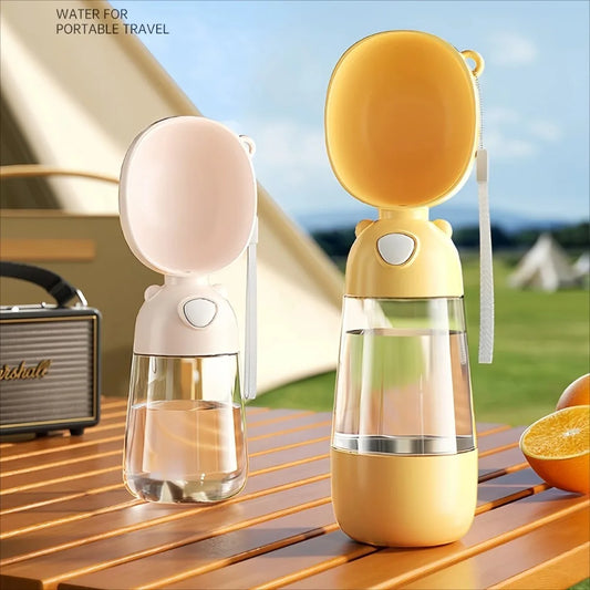 Portable Dog Water Bottle with Food Dispenser