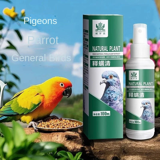 Spray to remove pigeon lice mites